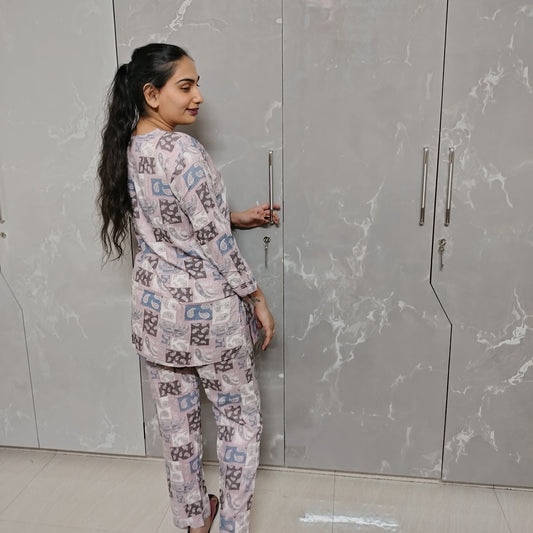 Rayon Cotton Cord Set – 2-Piece Co-Ord (Available in Baby Pink & Sky Blue)