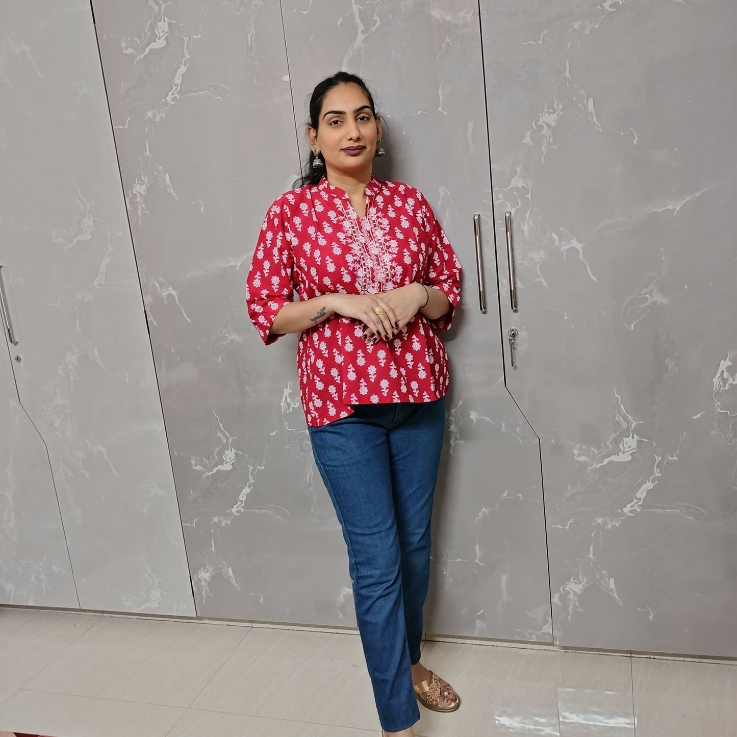 Elegant Handblock Printed Cotton Kurti for Women – Multiple Colors | Ethnic & Casual Wear