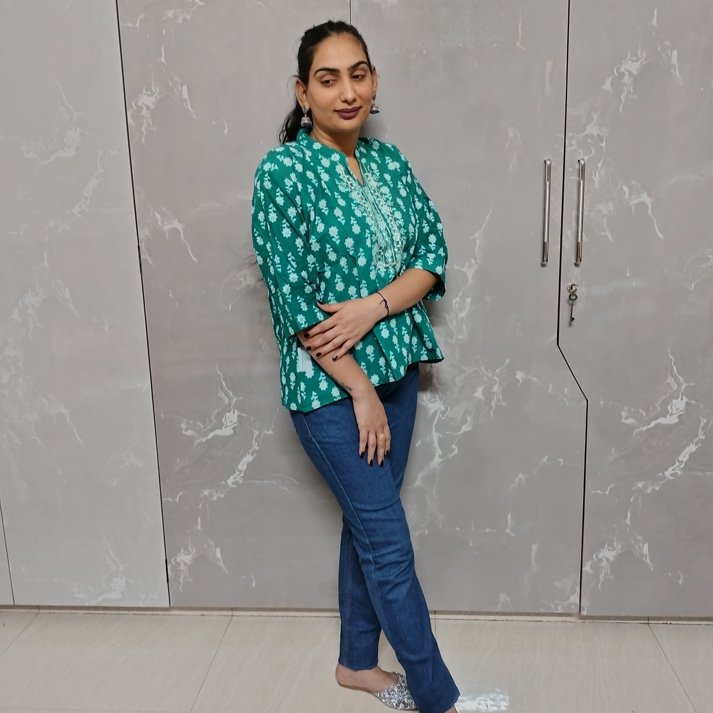 Elegant Handblock Printed Cotton Kurti for Women – Multiple Colors | Ethnic & Casual Wear