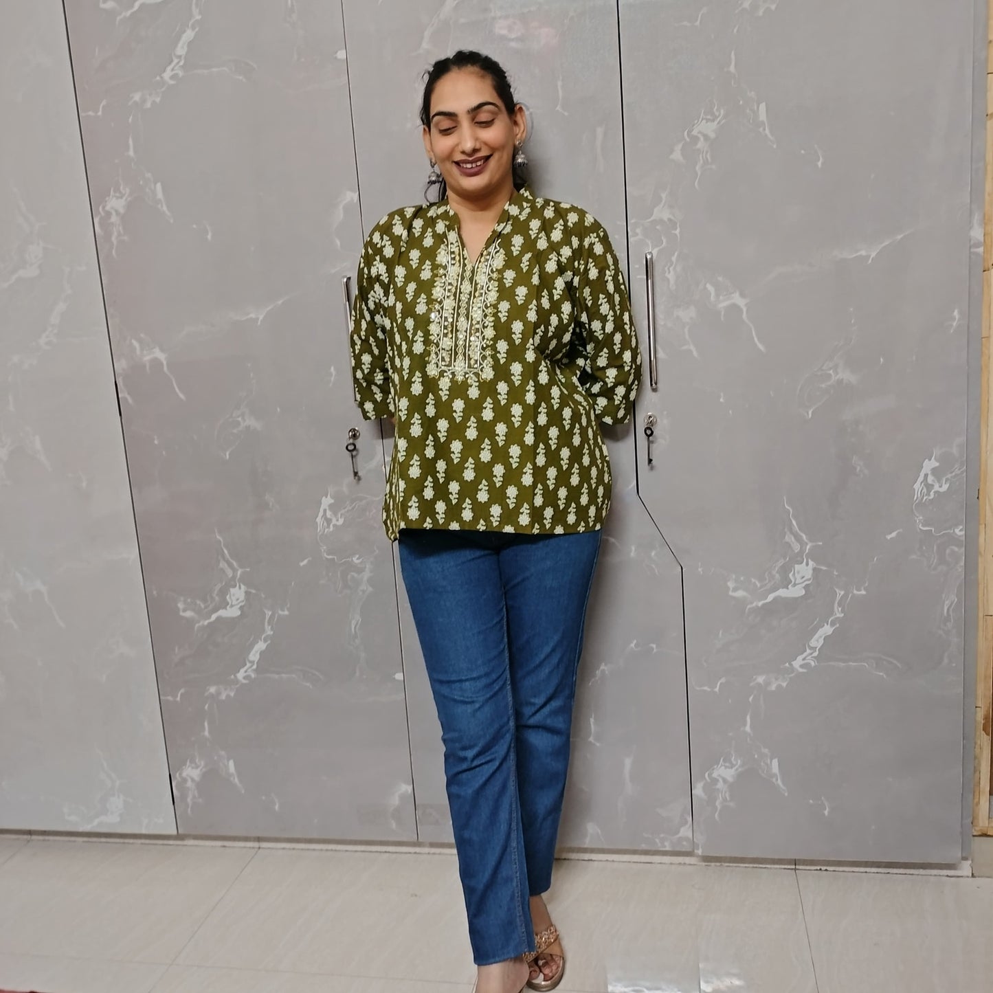 Elegant Handblock Printed Cotton Kurti for Women – Multiple Colors | Ethnic & Casual Wear