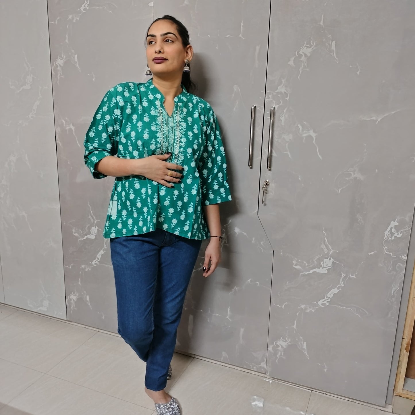 Elegant Handblock Printed Cotton Kurti for Women – Multiple Colors | Ethnic & Casual Wear