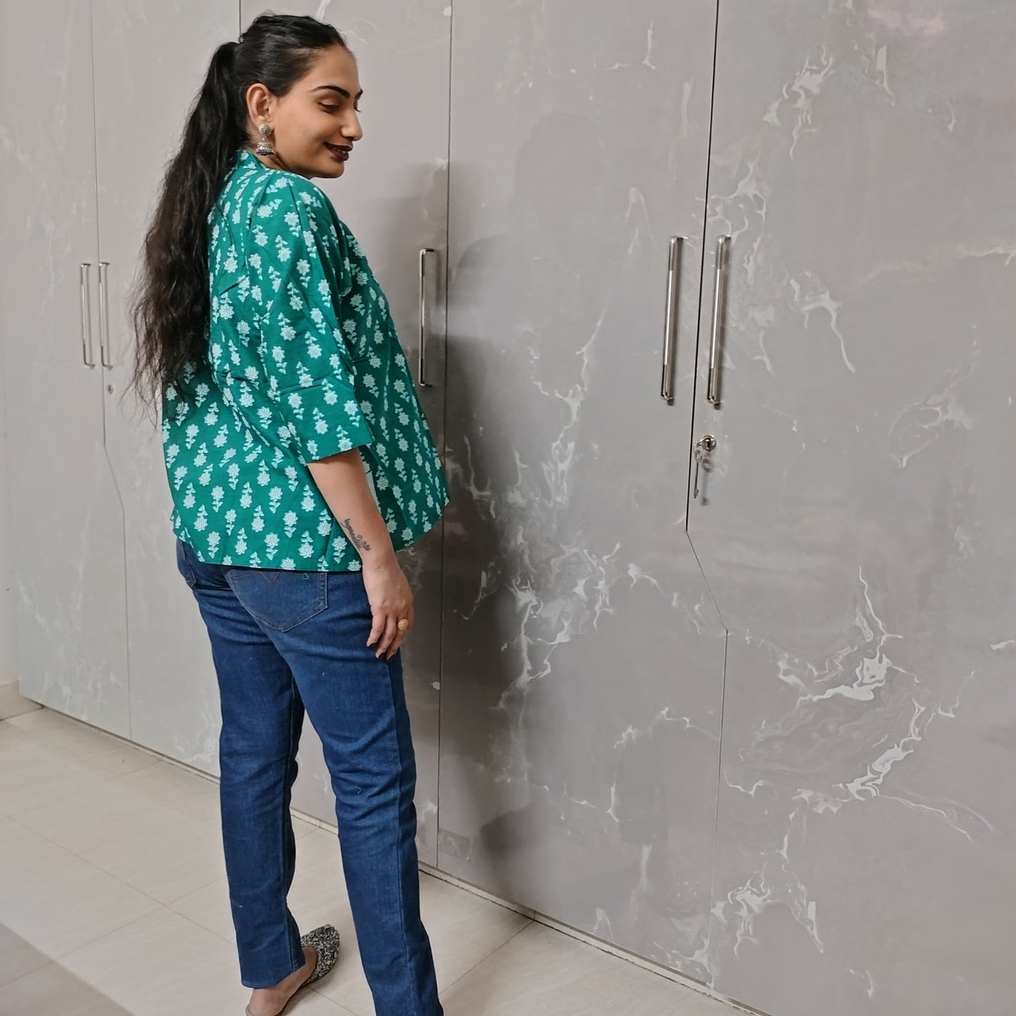 Elegant Handblock Printed Cotton Kurti for Women – Multiple Colors | Ethnic & Casual Wear